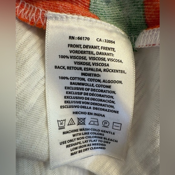 Anthropologie Akemi + Kin Floral Short Sleeve Blouse Top Size Medium - Picture 5 of 9